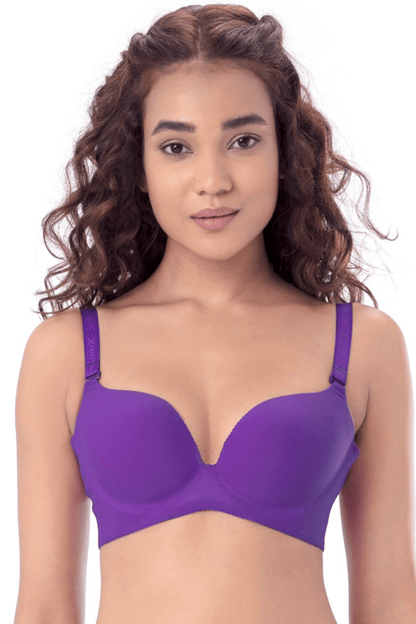 Pretty Secrets Purple Wired Lightly Padded Bra