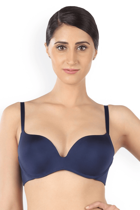 Triumph Blue Maximizer Comfortable Padded Magic-Wire Push-Up Bra