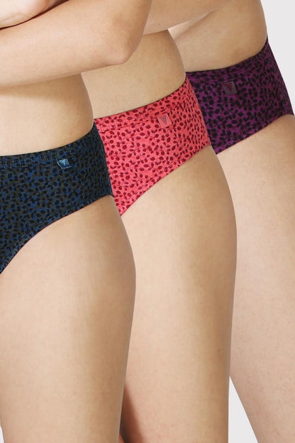 Van Heusen Printed Bikini Panty (Pack Of 3) - DA