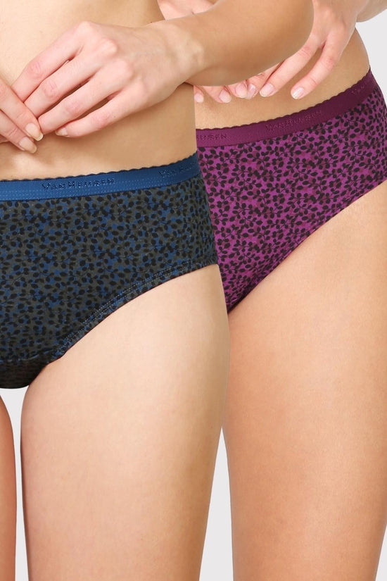 Van Heusen Printed Hipster Panty(Pack Of 2) - DA