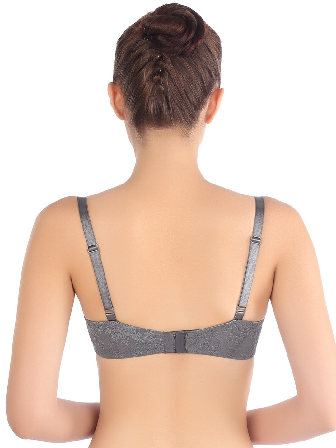 Triumph Comfort Floral Print Underwired Grey Bra