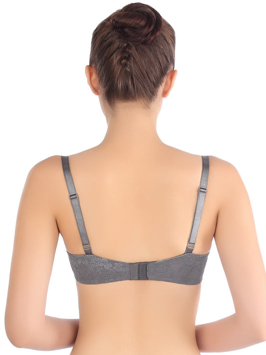 Triumph Comfort Floral Print Underwired Grey Bra