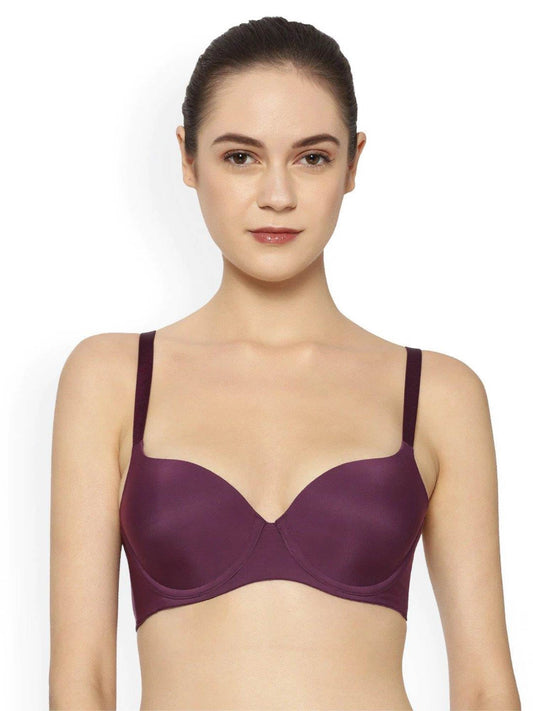 Triumph Purple non Wired Padded Tshirt Bra