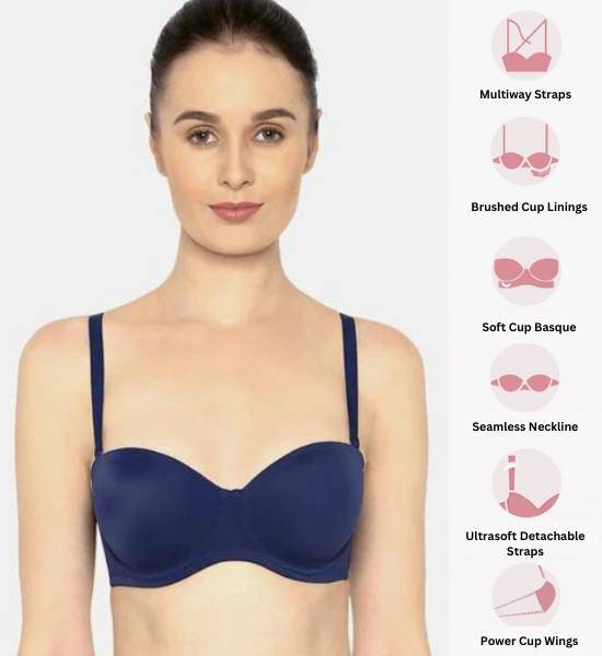 Triumph Detachable Strapless Padded Wired T-Shirt Bra - Ultra Blue