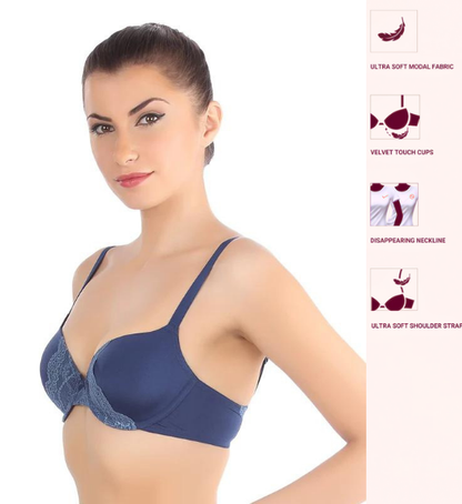 Triumph Azure Elegance Lace Blue Bra