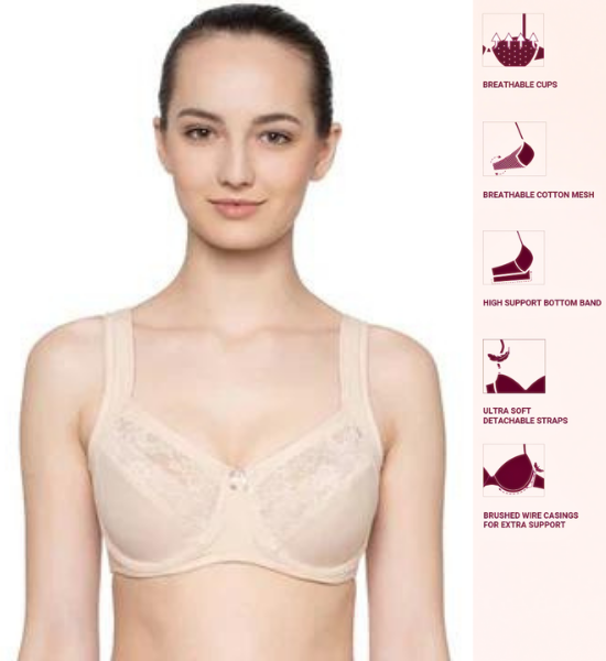 Triumph Form & Beauty Non- Padded Wired Lace Mature Bra