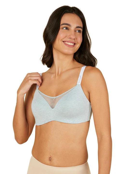 Triumph Padded Non-Wired Cotton T-shirt Bra