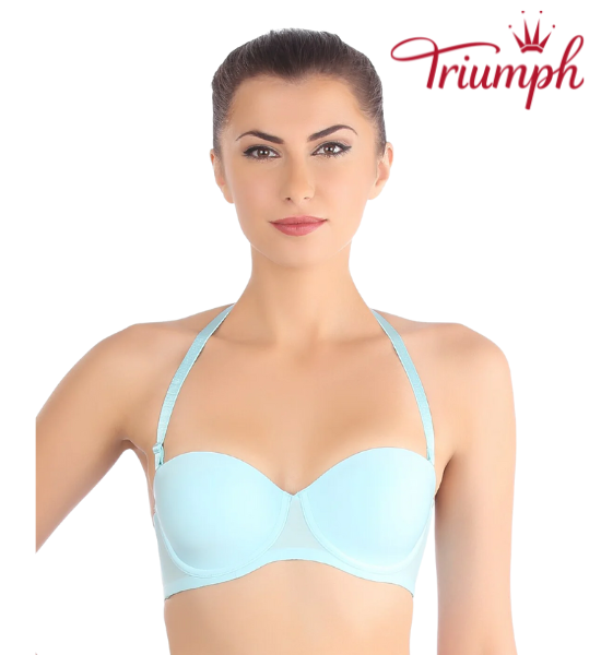 Triumph Invisibly Smooth Demi Cup Strapless Multiway Bra - Sea Breeze