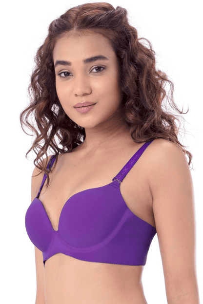 Pretty Secrets Purple Wired Lightly Padded Bra