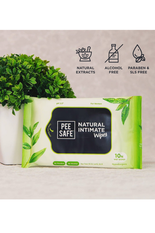 Pee Safe Natural Intimate Wipes
