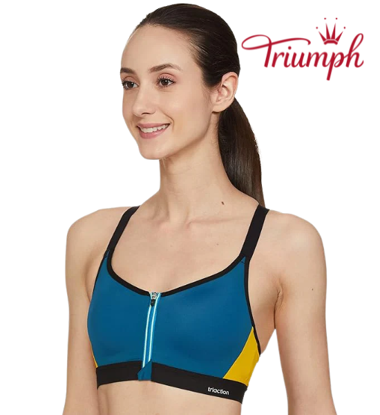 Triumph Triaction Violet Racer Sports Bra