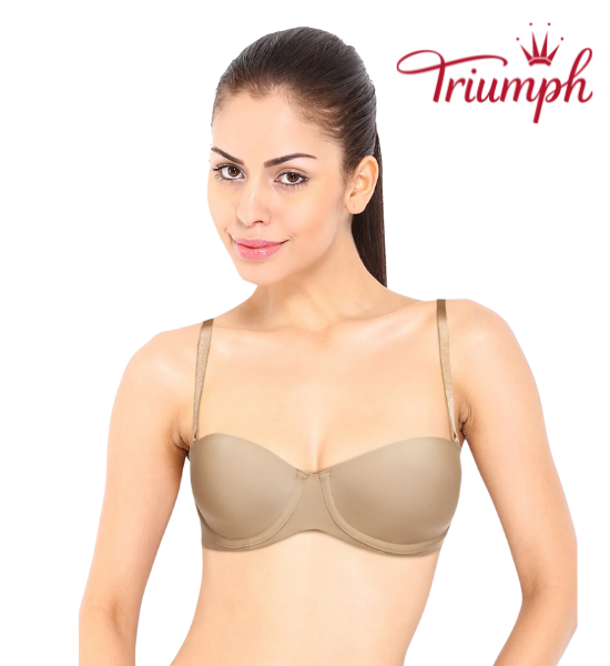 Triumph Invisibly Smooth Demi Cup Strapless Multiway Bra - Skin