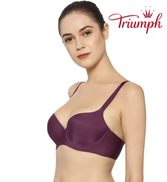 Triumph Lightly Padded Wired T-Shirt Bra - Plum Purple