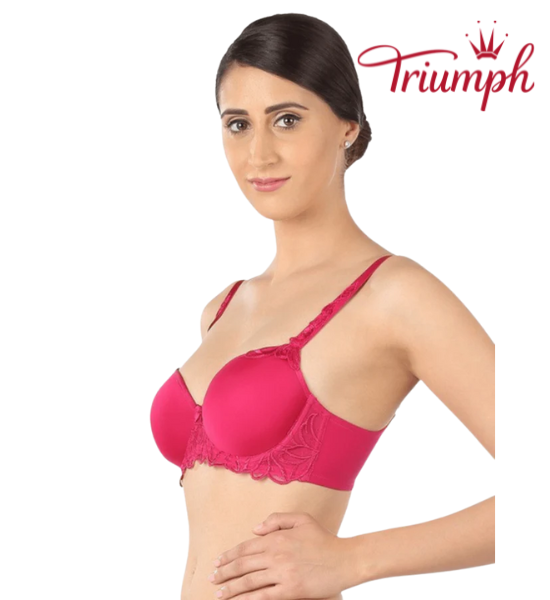 Triumph Balconette Lightly Padded Lacy Wired T-Shirt Bra