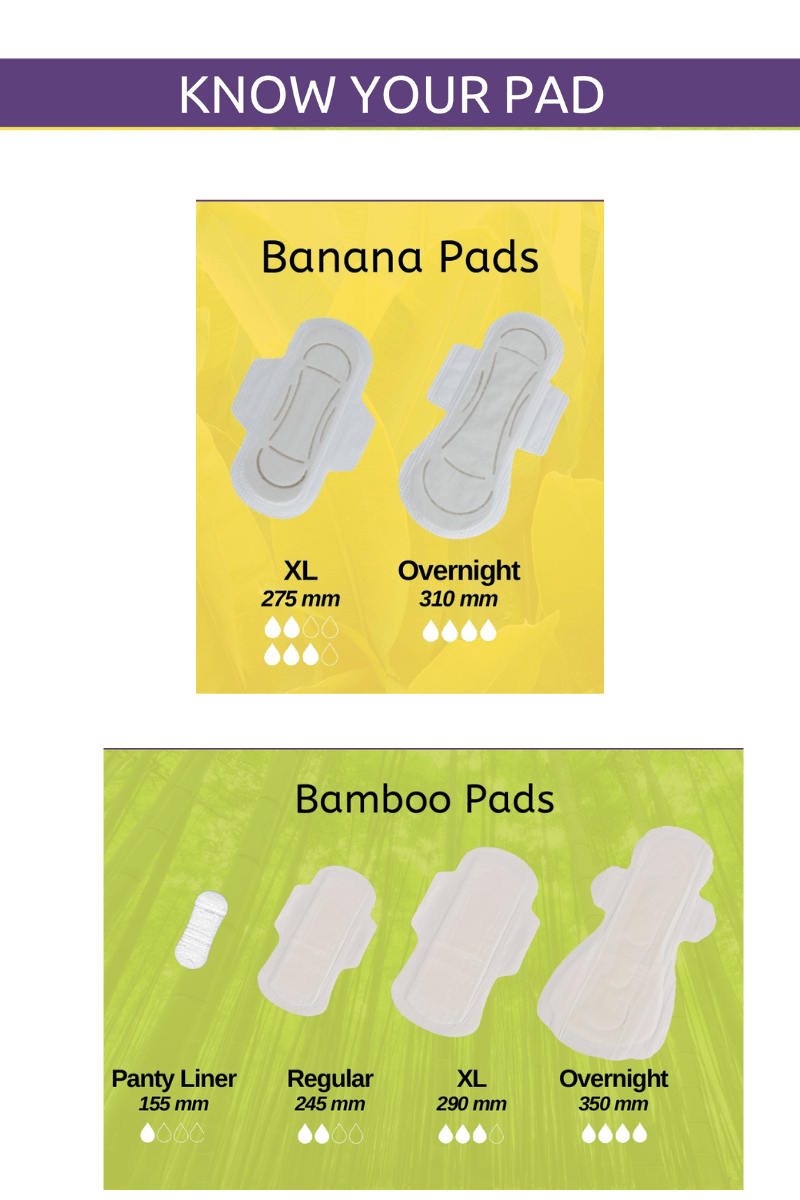 Saathi Banana Fibre Biodegradable Sanitary Pads Super Saver Pack of 30(18XL + 12ON)