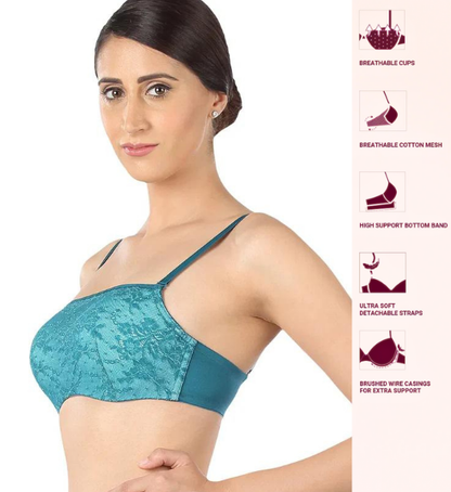 Triumph Padded Wired Full Coverage Cami Bras Bra - Green