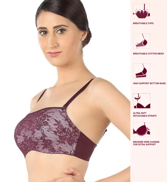 Triumph Padded Wired Full Coverage Cami Bras Bra - Wine