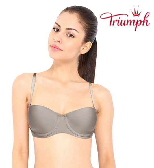 Triumph Invisibly Smooth Demi Cup Strapless Multiway Bra - Silver