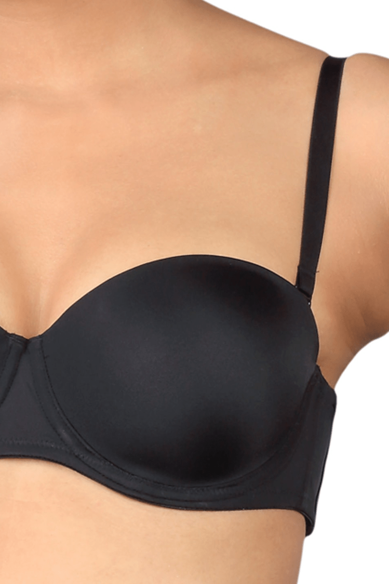 Triumph Black Strapless and Backless T-shirt Bra