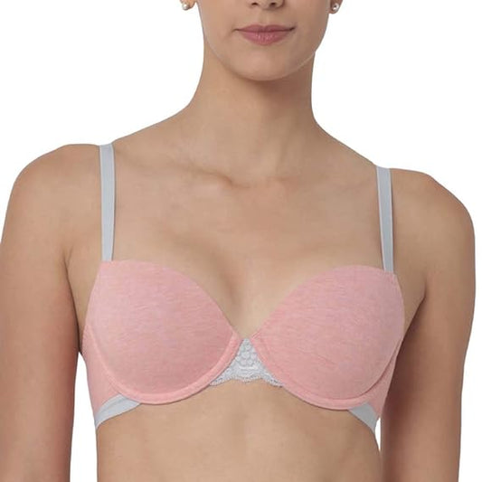 Triumph Comfort Chic Women's Melange Cotton Padded Wired Bra