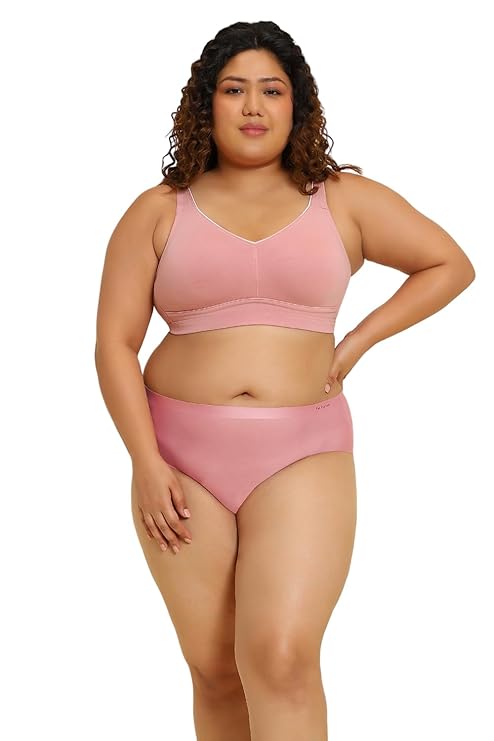 Van Heusen Women Solid Plus Size Wireless Minimizer Bra