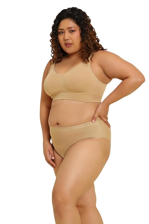 Van Heusen Women Solid Plus Size Wireless Minimizer Bra