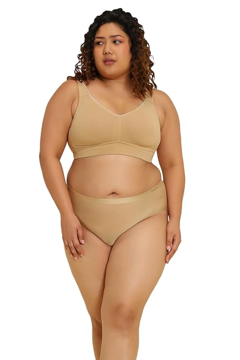 Van Heusen Women Solid Plus Size Wireless Minimizer Bra