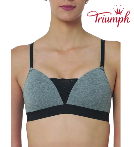 Triumph Women’s Lacy Non-Wired Padded T-Shirt Bra