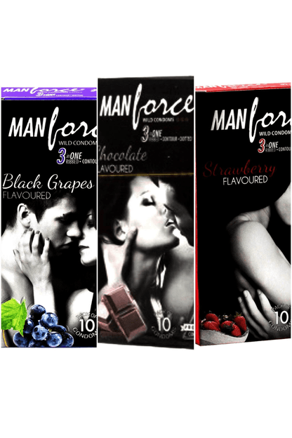 ManForce Multi Flavored Male Condoms - COMBO Pack