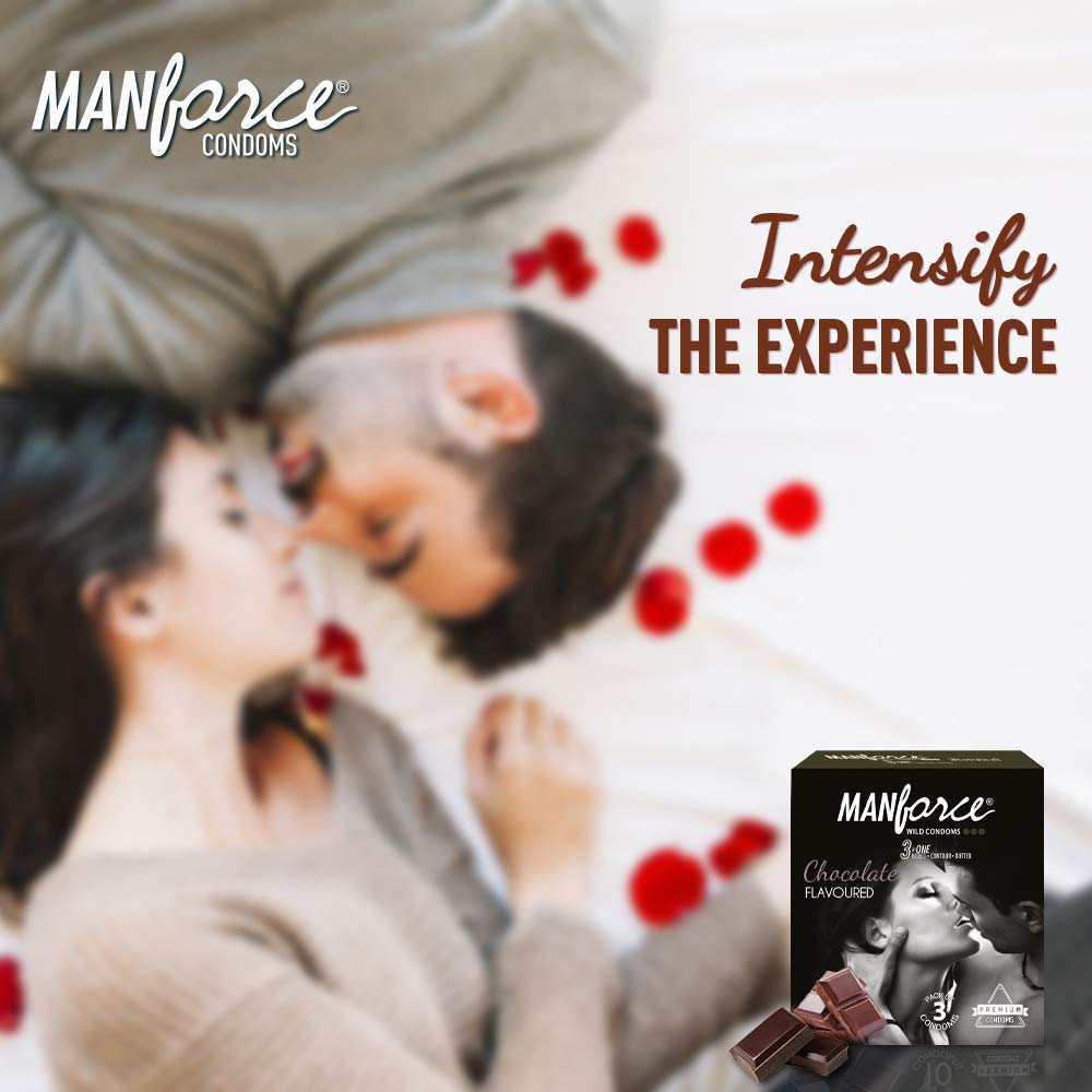 Manforce Chocolate Condom - 3 in One Pack