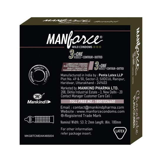 Manforce Chocolate Condom - 3 in One Pack