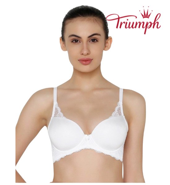 Triumph Lacy Wired Padded Tshirt Bra