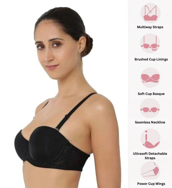 Triumph Multiway Elegance Balconette Black Bra