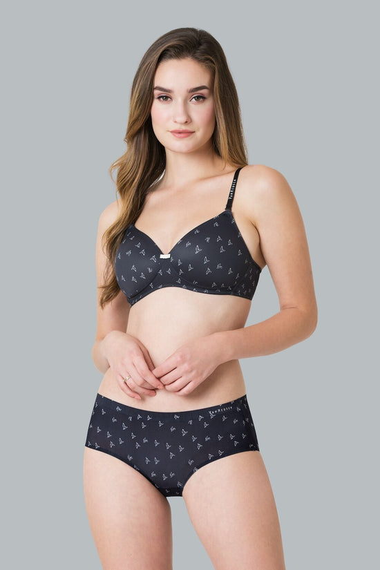 Van Heusen Seamless Hipster Panty- Origamy AOP