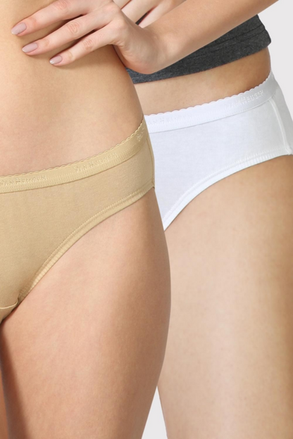 Van Heusen Antibacterial Bikini Panty (Pack Of 2) - Light Assorted
