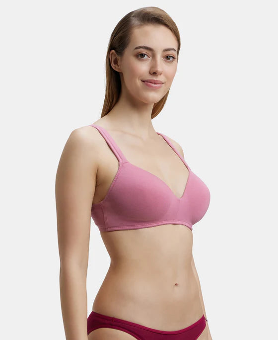 Jockey Wirefree Padded Full Coverage Lounge Bra - Heather Rose