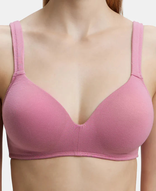 Jockey Wirefree Padded Full Coverage Lounge Bra - Heather Rose