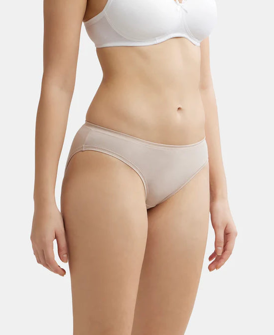 Jockey Mid Waist Bikini With Concealed Waistband and StayFresh Treatment Panty