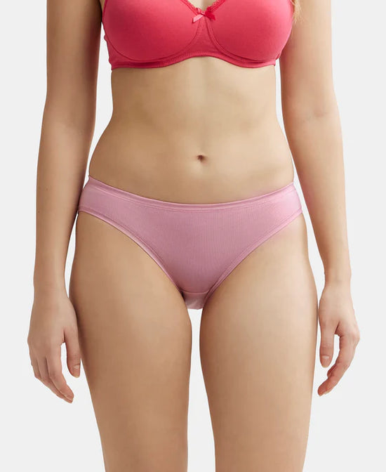 Jockey Mid Waist Bikini With Concealed Waistband and StayFresh Treatment Panty