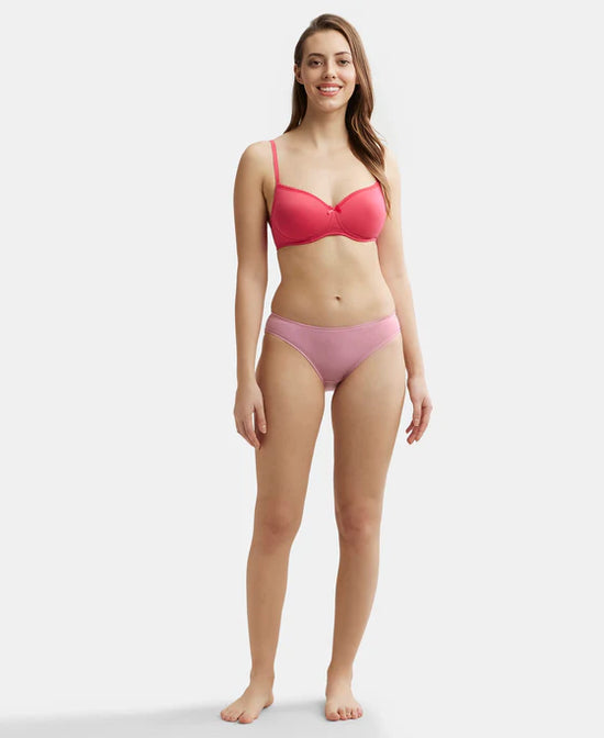 Jockey Mid Waist Bikini With Concealed Waistband and StayFresh Treatment Panty