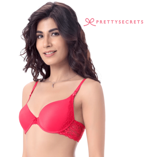 Pretty Secret Underwired Lacy Padded Push Up Bra