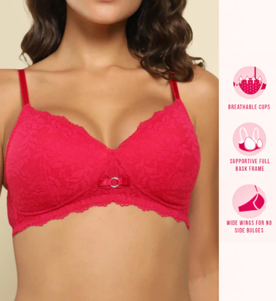 Van Heusen Bridal Wireless Padded Lace Bra