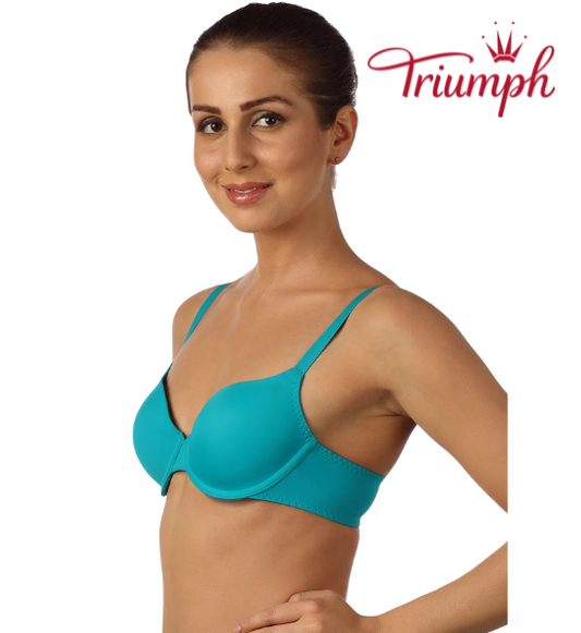 Triumph Padded Wired Medium Coverage T-Shirt Bra - Sea Blue