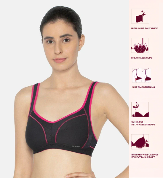 Triumph Comfort Sports Bra - Lightly Padded, Non-Wired, Multiway Straps