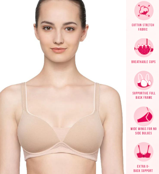 Triumph Soft Invisible Padded Wired Seamless T-Shirt Bra