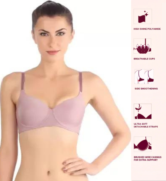 Triumph Melange Padded Wirefree T-Shirt Bra- Ash Rose