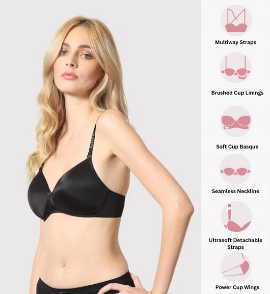 Van Heusen Skin Seamless Wirefree Multiway T-Shirt Bra