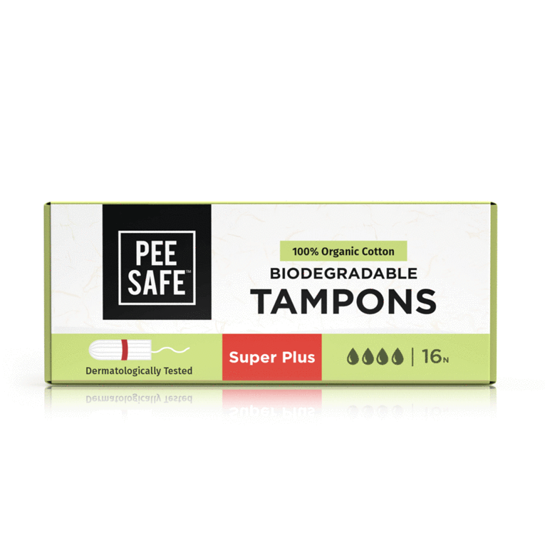 Pee Safe Biodegradable Tampons - (Pack of 16)