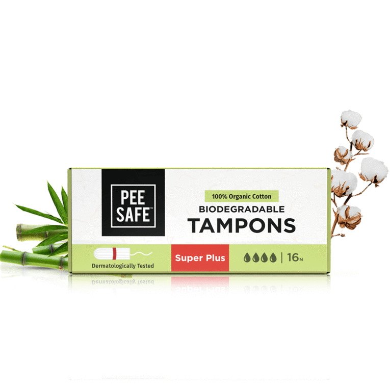 Pee Safe Biodegradable Tampons - (Pack of 16)