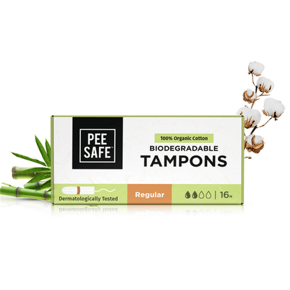 Pee Safe Biodegradable Tampons - (Pack of 16)